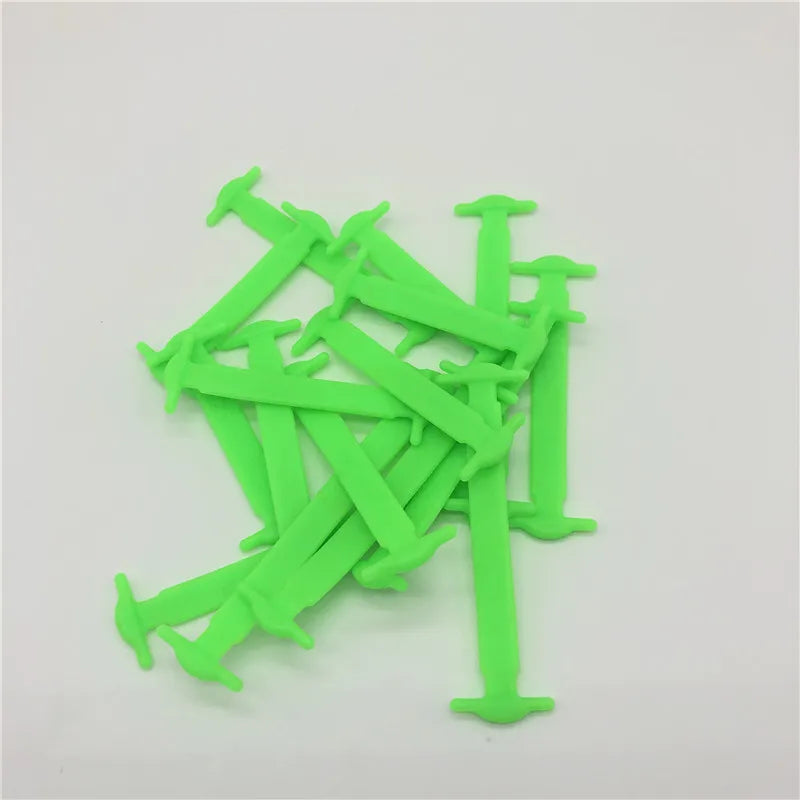 16Pcs Silicone Elastic Shoelaces Special No Tie Shoelace for Men Women Lacing Rubber Shoelaces Accessories