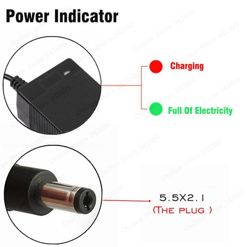 36V 2A Akku-Ladegerät Ausgang 42V 2A Ladegerät Eingang 100-240 VAC Lithium Li-Ion Li-Poly Ladegerät für 10S 36V Akku