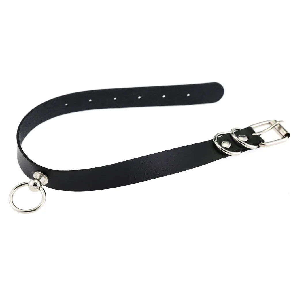 Black Goth Choker Collar for Women Necklace Fahsion Gothic Choker Punk Rock Leather Chocker Emo Harajuku Steampunk Jewelry