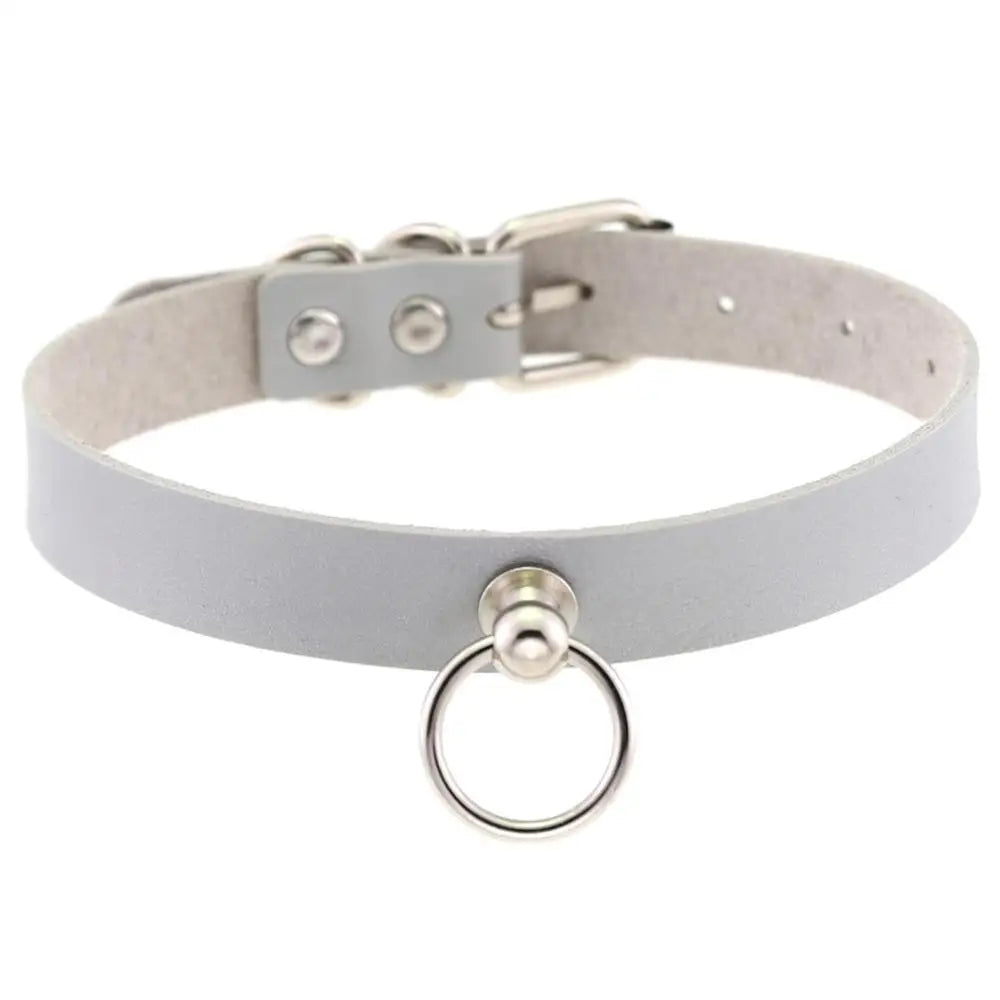 Black Goth Choker Collar for Women Necklace Fashion Gothic Choker Punk Rock Leather Choker Emo Harajuku Steampunk Jewelry