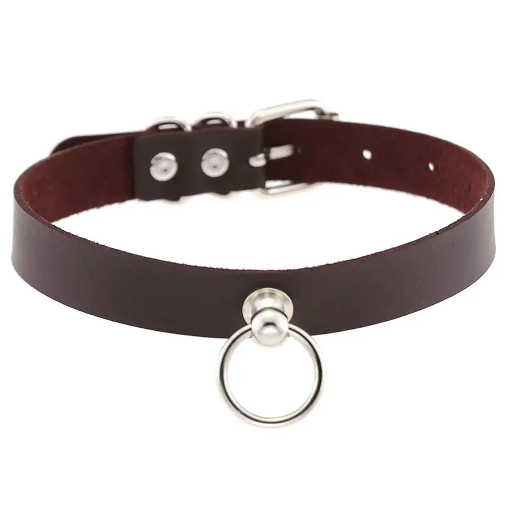 Black Goth Choker Collar for Women Necklace Fashion Gothic Choker Punk Rock Leather Choker Emo Harajuku Steampunk Jewelry