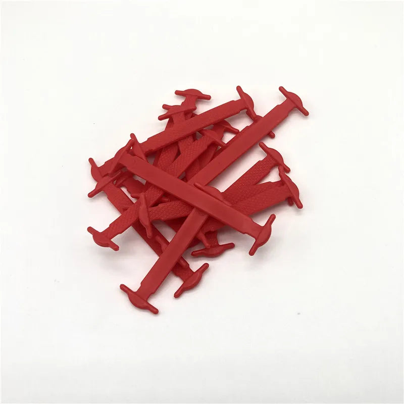 16Pcs Silicone Elastic Shoelaces Special No Tie Shoelace for Men Women Lacing Rubber Shoelaces Accessories