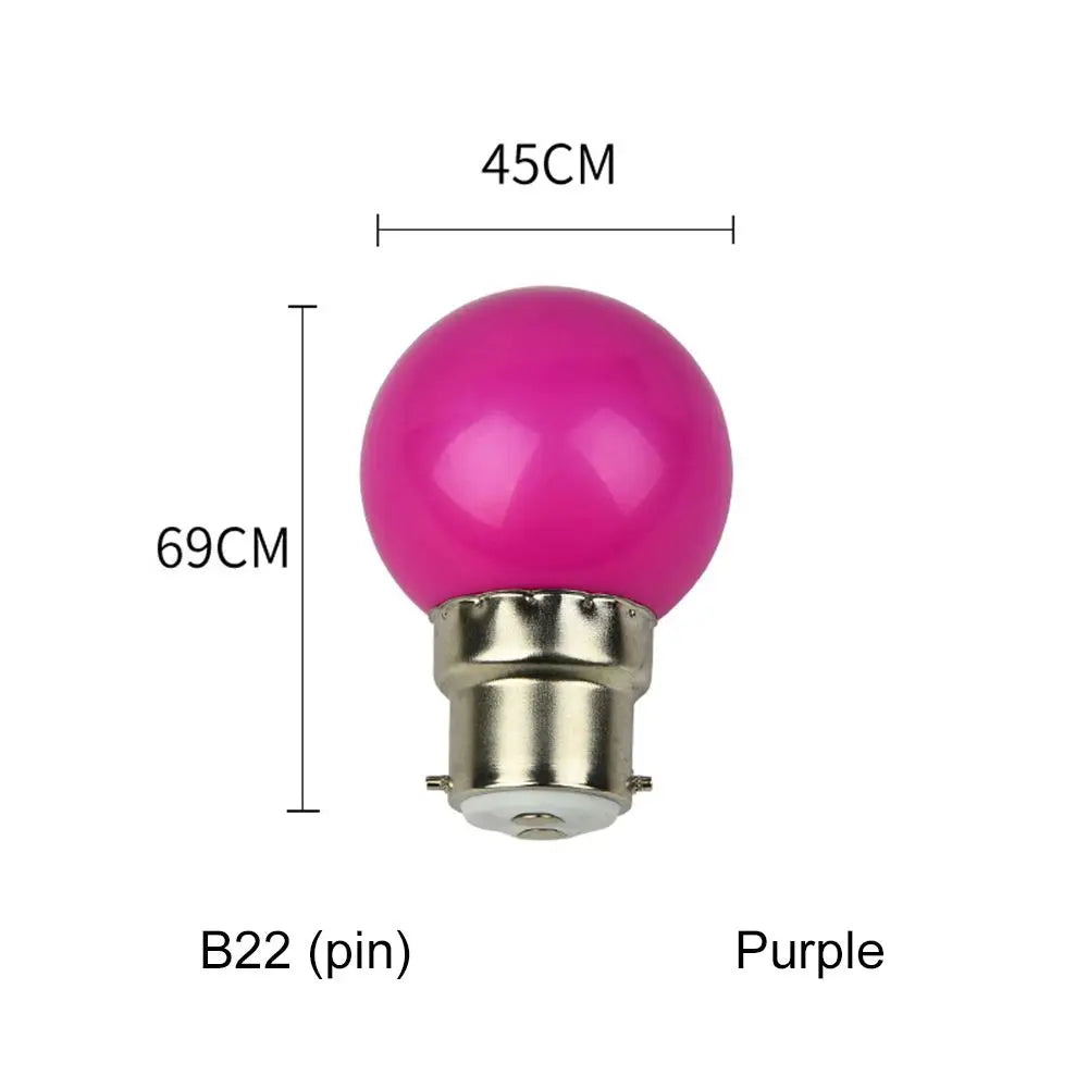 3W Led Bulb Lamp E27 B22 Colorful Led Light Lamparas Flashlight G45 Globe Bulbs Home Decor