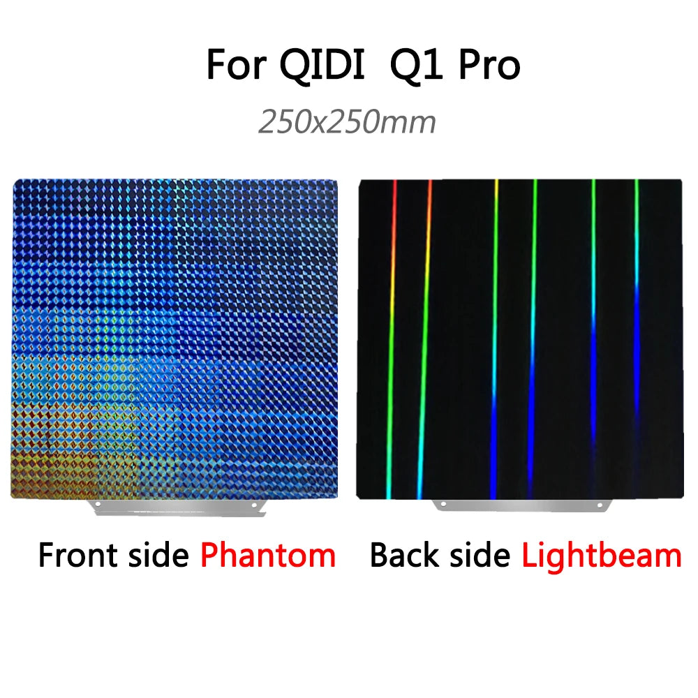 PEI Sheet PEO PET H1H PES for QIDI Plus 4, X Max 3, Q1 Pro Build Plate 330x330 310x310 250x250 Bed Accessories Silicone Socks