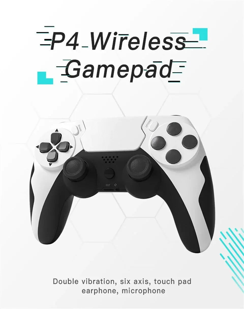 GAMINJA P48 Wireless Gamepad with Six Axis Gyroscope Game Controller For PS4 PS3 Console Wins 7 8 10 Dual Vibration PC Joystick switch controller pubg xbox one xbox one controller xbox one controller