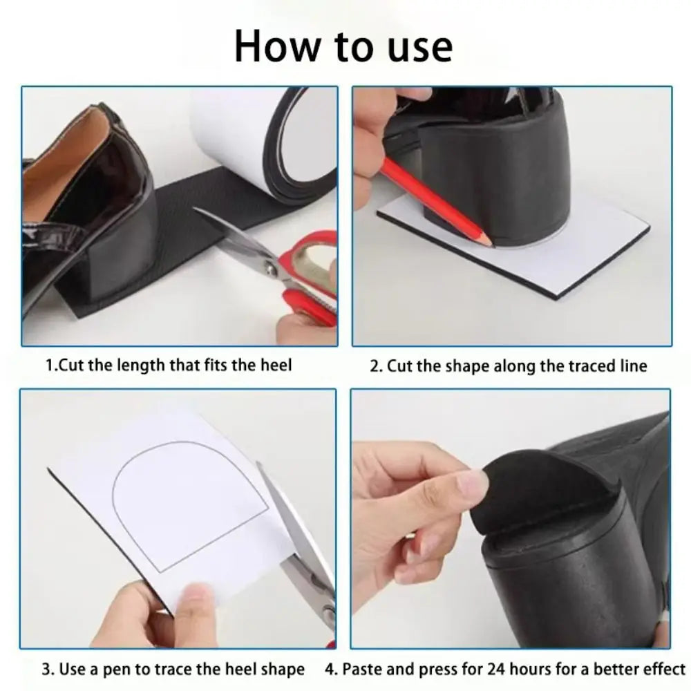 Durable Elastic Sole Anti Slip Sticker Repair Wearable Shoe Sole Protectors Self Adhesive Shoe Mute Cushion Shoe Bottom Pads