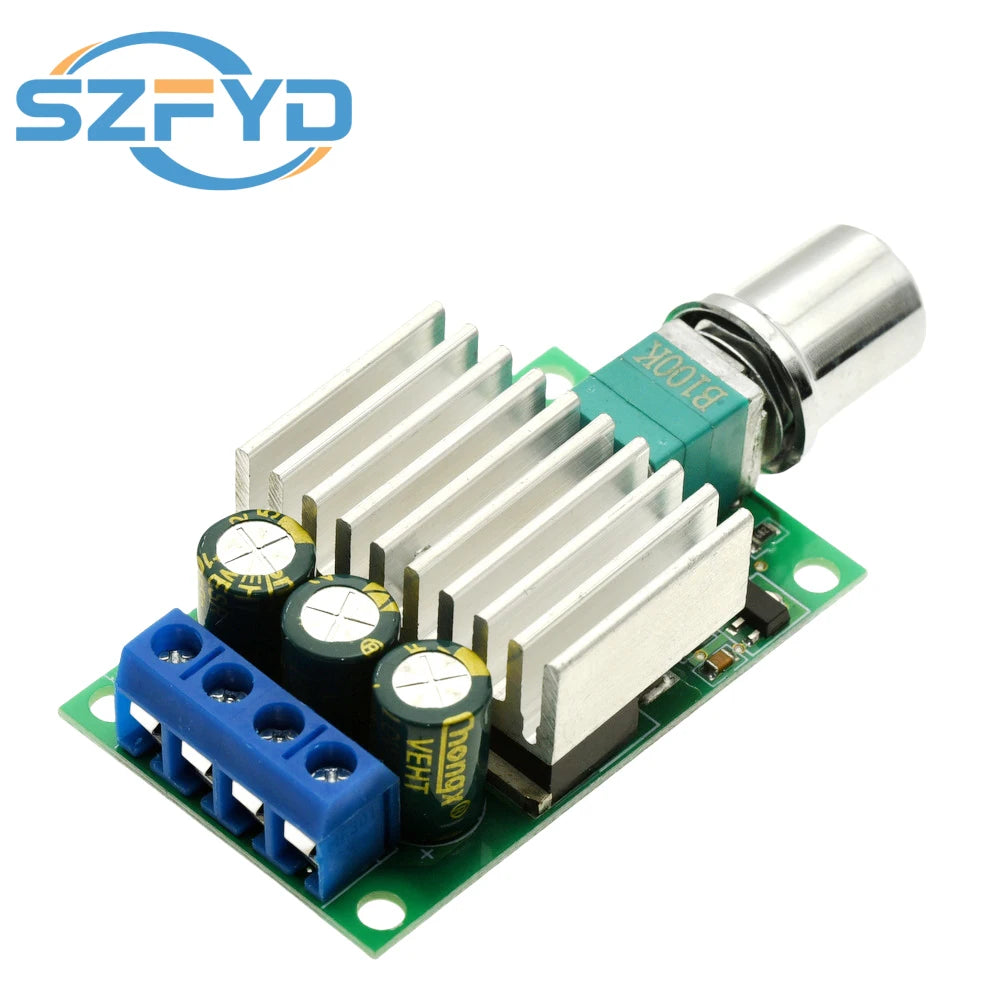12V/24V 10A DC Motor Speed Controller – PWM Regulator with Current Control for Robotics, Electric Vehicles & Automation