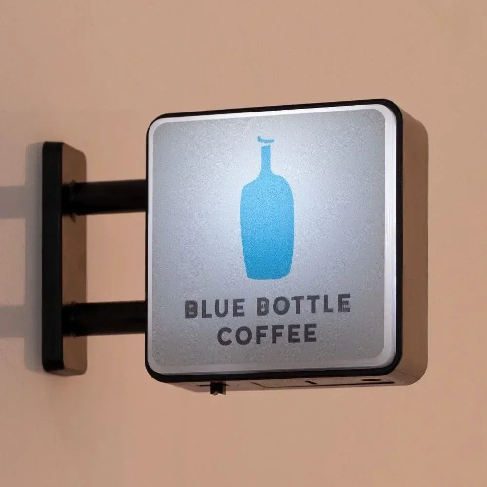World Classic Coffee Brands Light Sign Refrigerator Magnet Coffee Machine Decor Arabica Lavazza Illy Blue Bottle Peet's Coffee