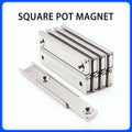 L10~L120 Strong Square Pot Magnet  Long Magnetic Tool Carrier With Hole Magnetic Holder For Home Office DIY