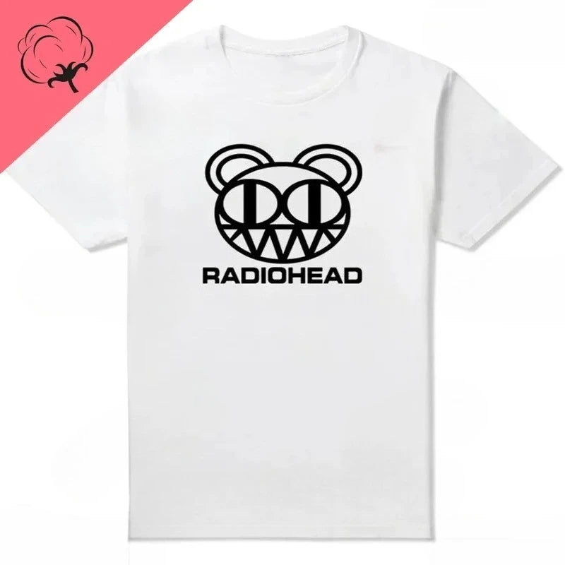 Radiohead T Shirt Men Vintage Classic Tees North America Tour Rock Boy women's t-shirt Camisetas Hombre Hip Hop Street casual Top