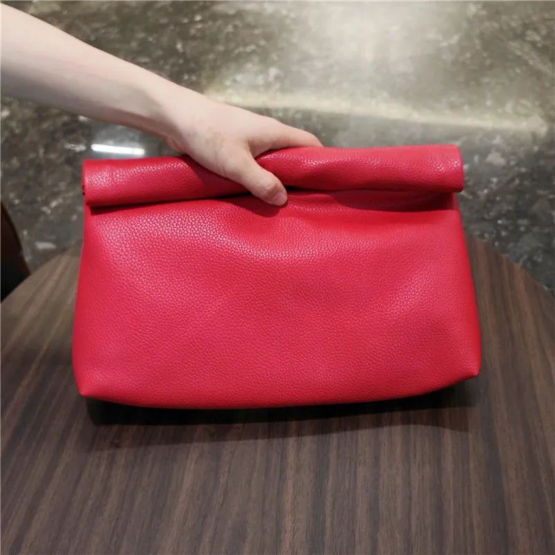 Casual Damen Clutches Weiche PU-Leder Damen Abendtaschen Trend Party Mädchen Umschlagtasche Telefontasche Laptoptasche Handtasche Bolso