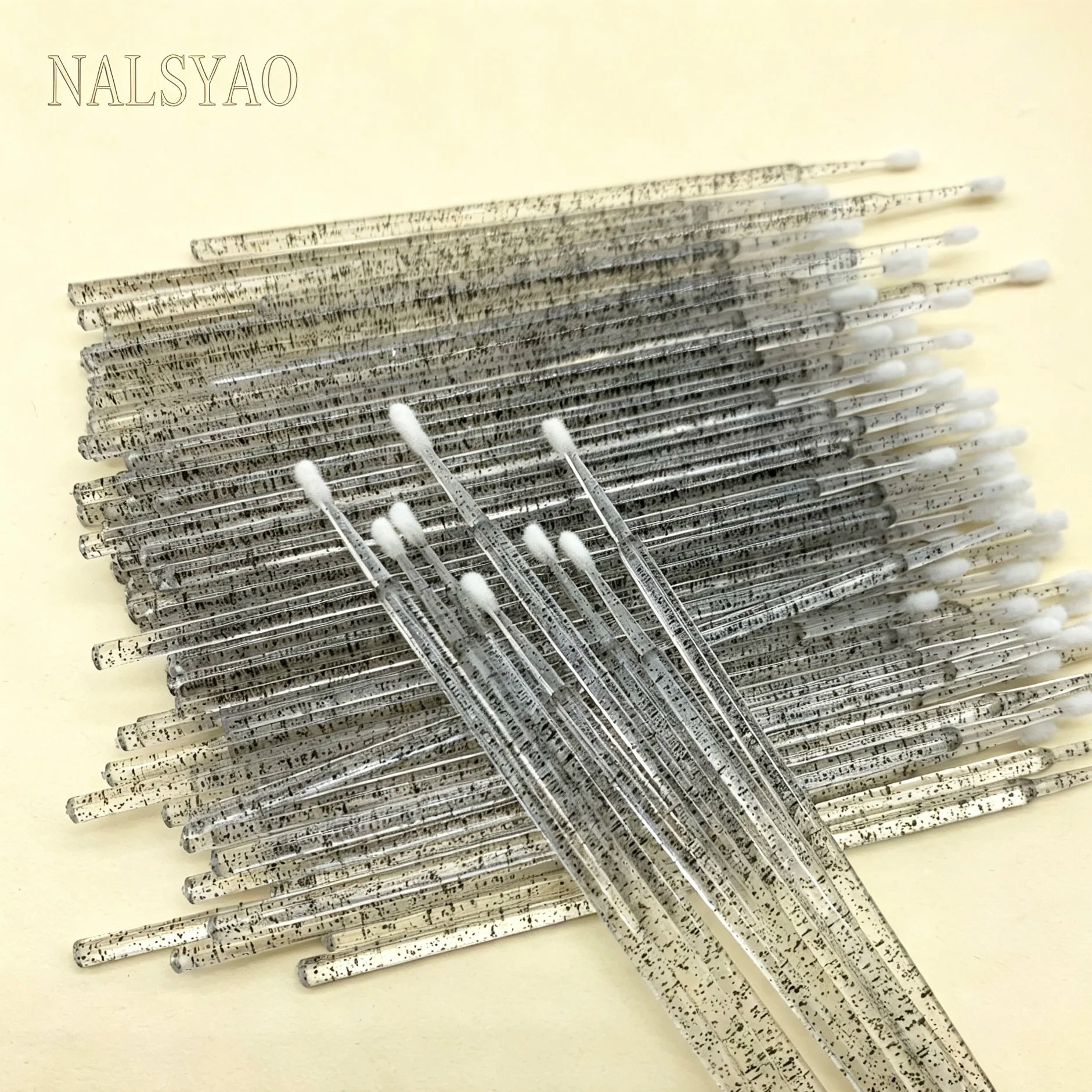 100/500Pcs Crystal Micro Applicator Brush for Eyelash Extension, Micro Cotton Swabs, Lips Mascara Wands, Pink Microbrush, Lash Lift