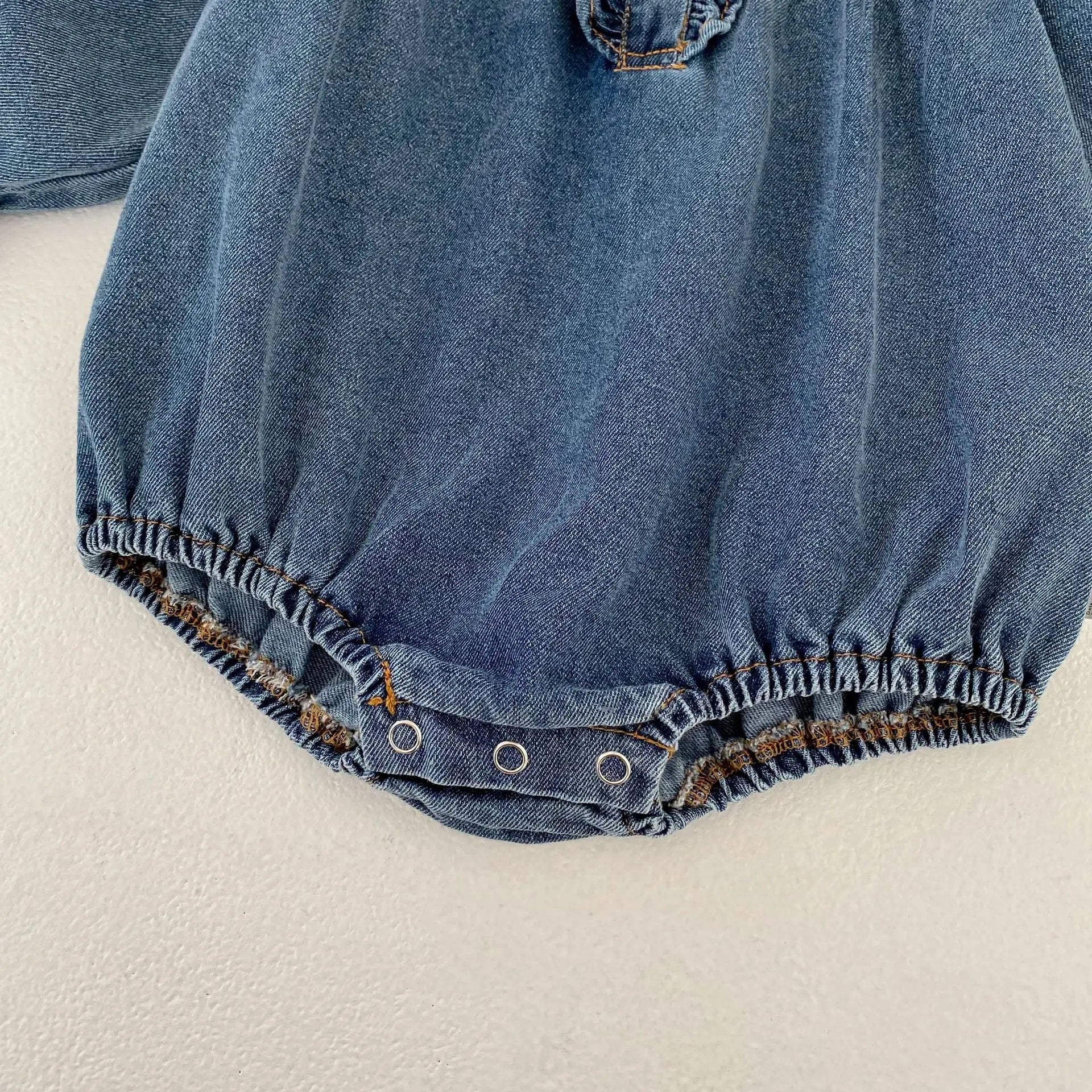 7473 Baby Clothes 2026 Spring and Autumn New Long Sleeve Baby Girl's Denim Clothes Princess Climbing Clothes