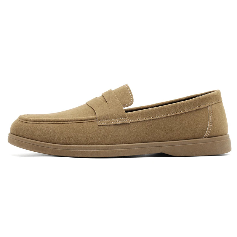 Hot Sale Men's Slip On Loafers Preppy Lightweight Breathable Comfort Outdoor Flats Non-Slip Soft Sole Casual Daily Walking Shoes