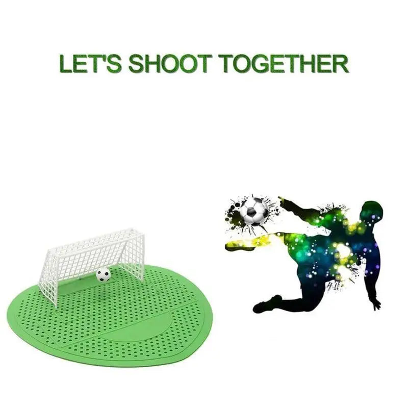 Football Shooting Mat Goal Urinal Men's Toilet Urinal Tool Football Soccer Shot Goal Urinal Filter Screen Mat Pad Home Hotel Clu