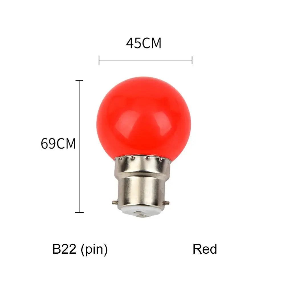 3W Led Bulb Lamp E27 B22 Colorful Led Light Lamparas Flashlight G45 Globe Bulbs Home Decor