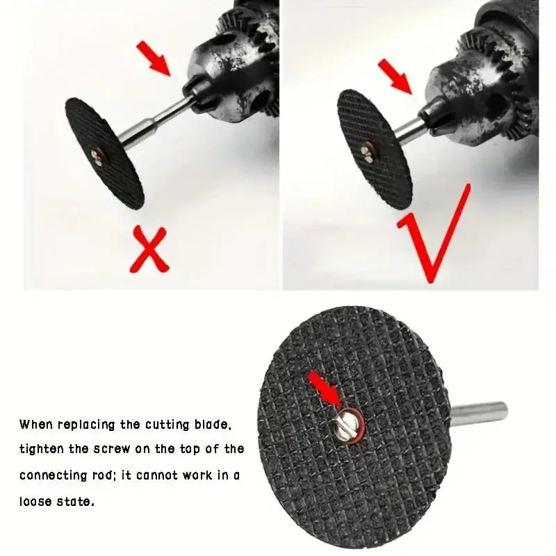 Abrasive Cutting Disc 32mm With Mandrels Grinding Wheels For Accesories Metal Cutting Rotary Tool Saw Blade