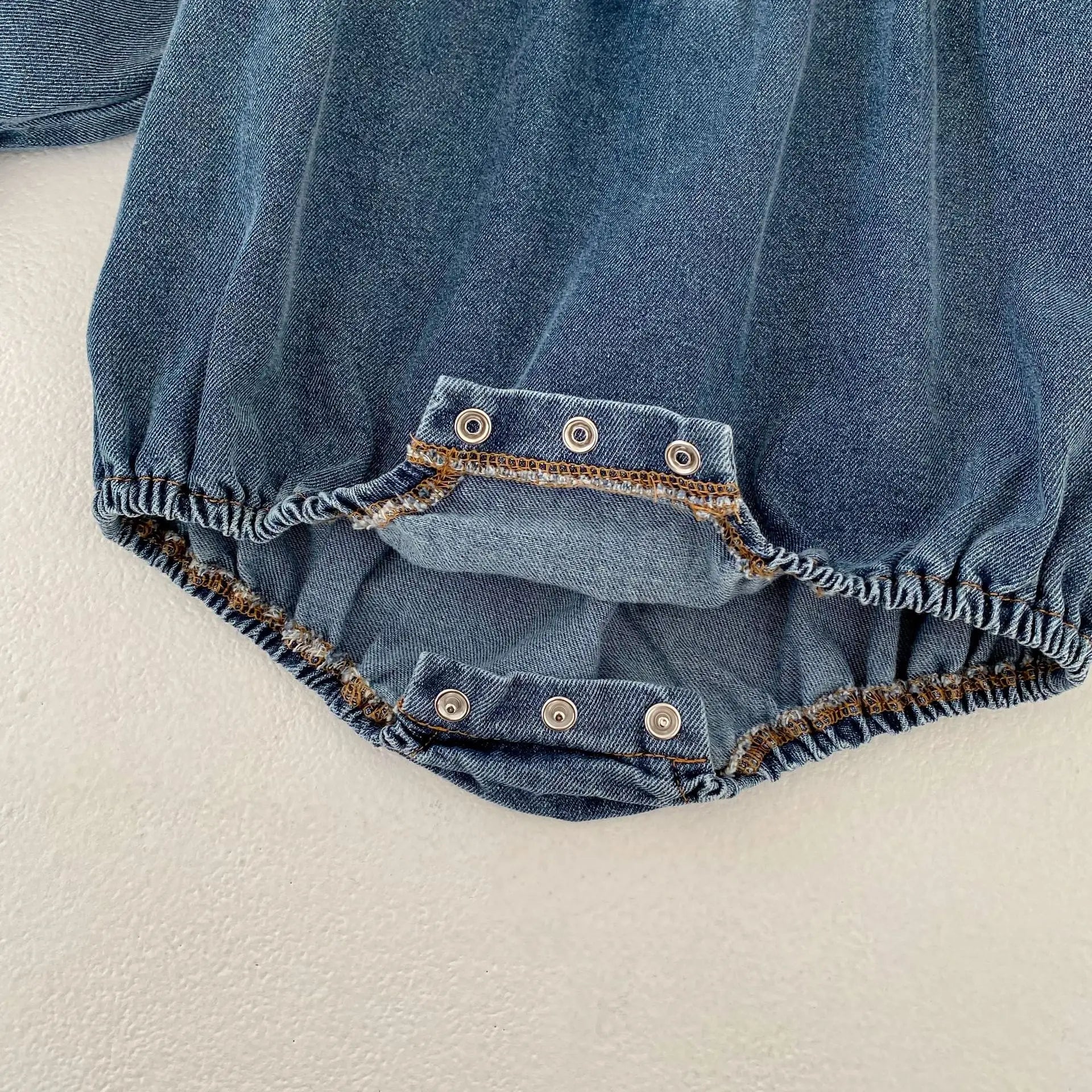 7473 Baby Clothes 2026 Spring and Autumn New Long Sleeve Baby Girl's Denim Clothes Princess Climbing Clothes