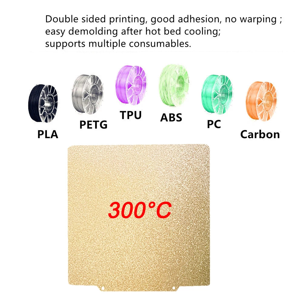 PEI Sheet PEO PET H1H PES for QIDI Plus 4, X Max 3, Q1 Pro Build Plate 330x330 310x310 250x250 Bed Accessories Silicone Socks
