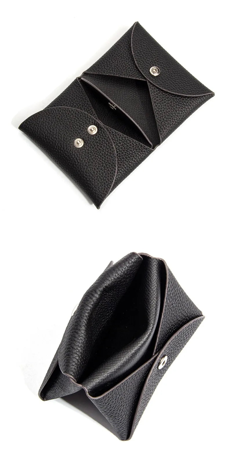 Cowhide Mini Envelope Card Bag Women's Business Card Holder Credit Cards Document Bag Coin Purse Designer Classic Card Bag