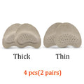 Leather Forefoot Pads for Women's Sandals, High Heels, Non-slip Shoe Insoles, Inserts, Adhesive Anti-Slip Stickers