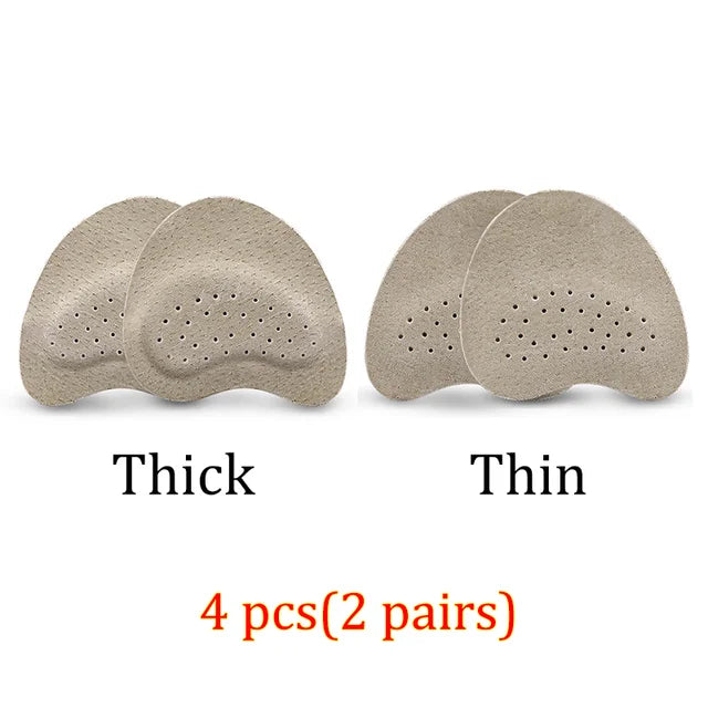 Leather Forefoot Pads for Women's Sandals, High Heels, Non-slip Shoe Insoles, Inserts, Adhesive Anti-Slip Stickers