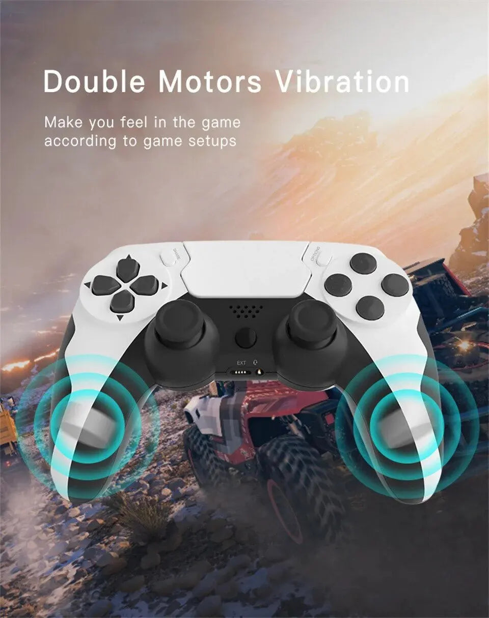 GAMINJA P48 Wireless Gamepad with Six Axis Gyroscope Game Controller For PS4 PS3 Console Wins 7 8 10 Dual Vibration PC Joystick switch controller pubg xbox one xbox one controller xbox one controller