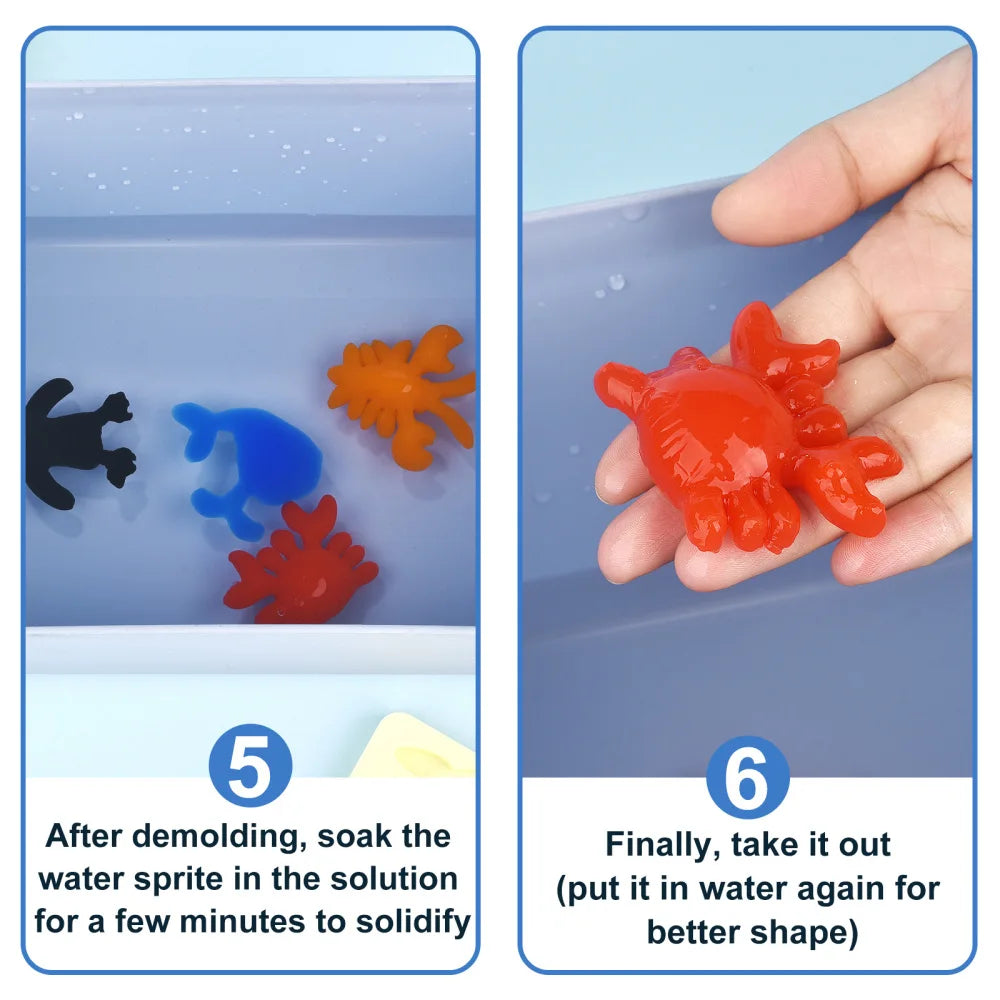 Kids Handmade DIY Craft Painting Stickers Montessori Education Origami Magic Water Elves Kit Set Toys Children Gift Kids Craft