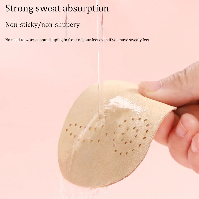 Leather Forefoot Pads for Women's Sandals, High Heels, Non-slip Shoe Insoles, Inserts, Adhesive Anti-Slip Stickers