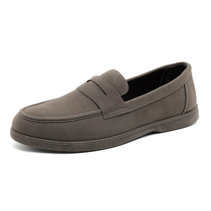 Hot Sale Men's Slip On Loafers Preppy Lightweight Breathable Comfort Outdoor Flats Non-Slip Soft Sole Casual Daily Walking Shoes