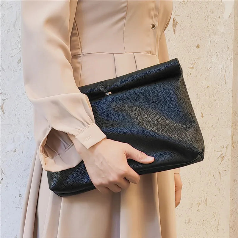 Casual Women Clutches Soft PU Leather Lady Evening Bags Trend Party Girl Envelope Bag Phone Laptop Bags Handbag Bolso