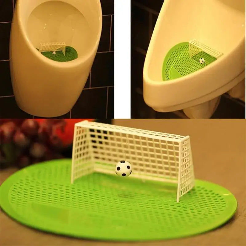 Football Shooting Mat Goal Urinal Men's Toilet Urinal Tool Football Soccer Shot Goal Urinal Filter Screen Mat Pad Home Hotel Clu