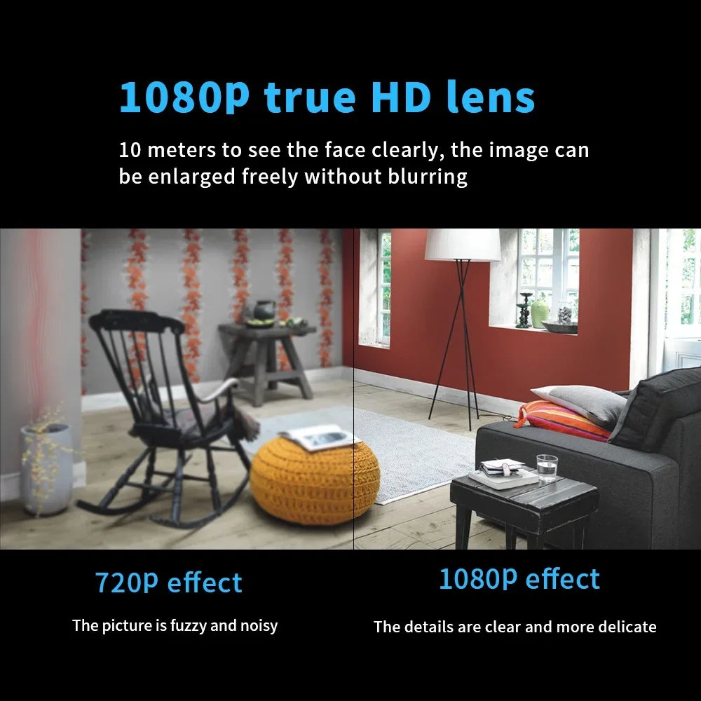 X5 Mini Camera 1080P HD Wifi Wireless Night Vision Motion Detection Video Camera Home Security Camcorder Audio Video Recorder