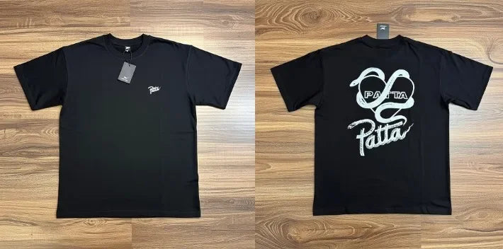 New Arrival Patta T-shirt American Street Style with Palm Tree Star Print Men's Short Sleeve Tops