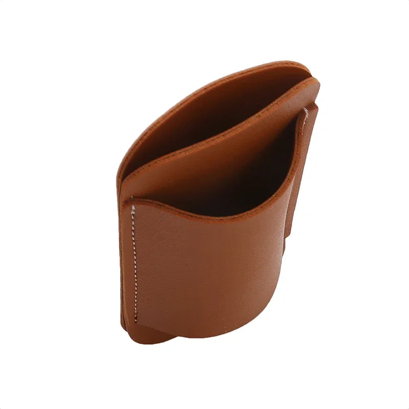 Leather Knives Sheaths EDC Leather Sheath For Folding Knives Carrier Mini Knives Flashlight Leather Holster