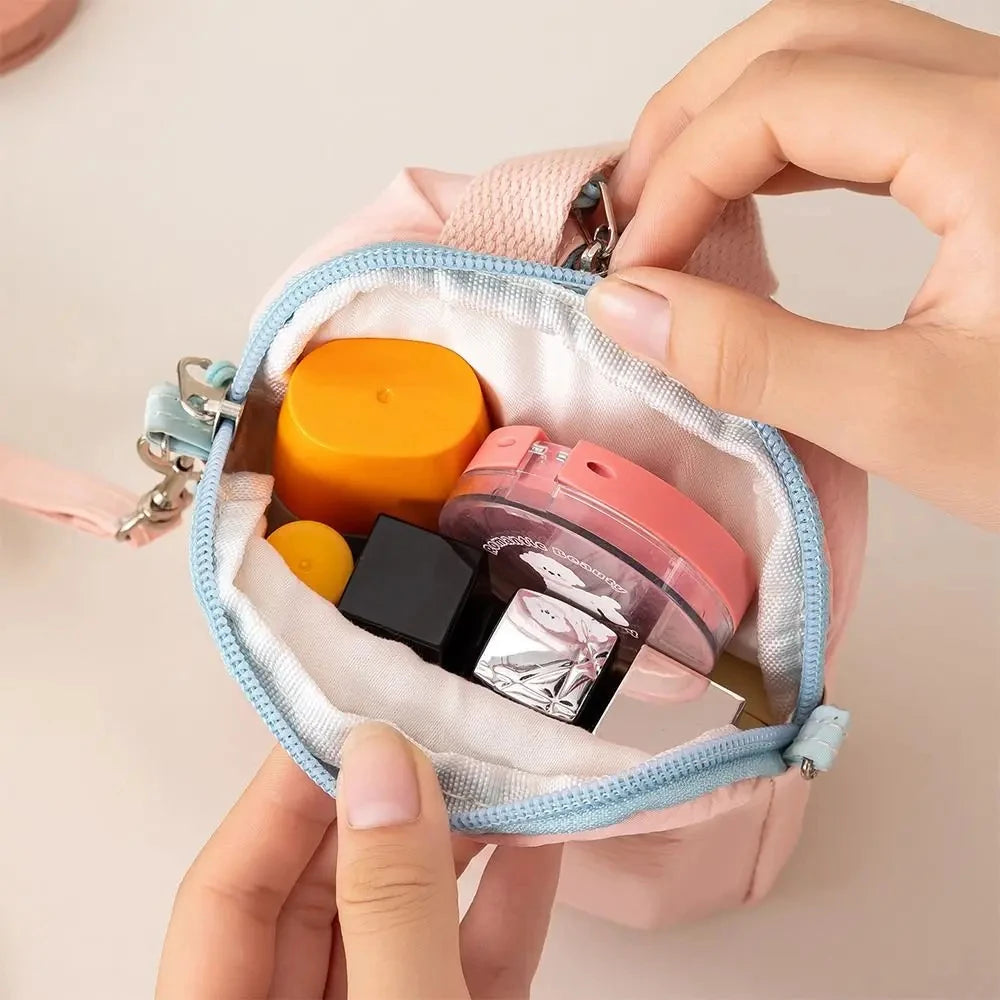 Portable Small Sanitary Pad Storage Bag Macaron Travel Toiletry Cosmetic Case Makeup Organizer Versatile