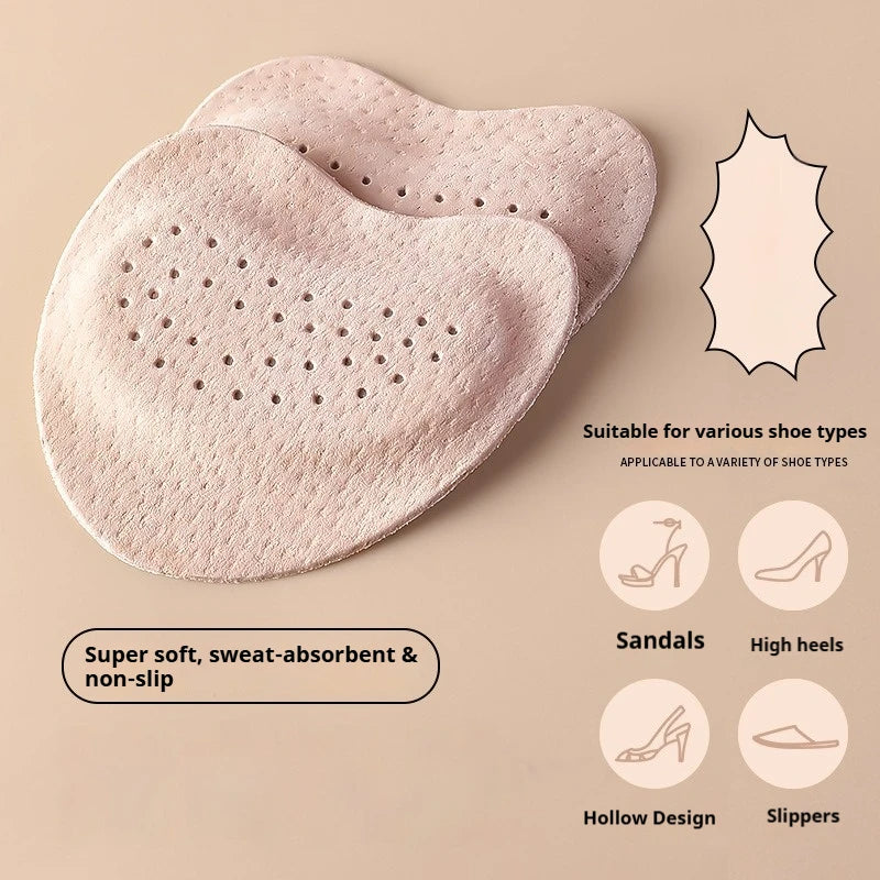 1Pair/2Pair/3Pair Leather Forefoot Pads for High Heels Anti-slip Stickers Summer Sandals Self-adhesive Invisible Non-slip Pad