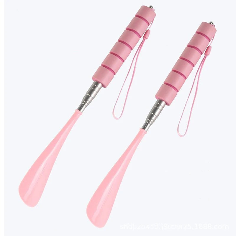 1Pcs/2Pcs New Stretchable Long Shoe Horns 30cm-71cm Metal Shoehorn Pregnant Woman Elderly Shoe Spoon Household Shoe Spatula