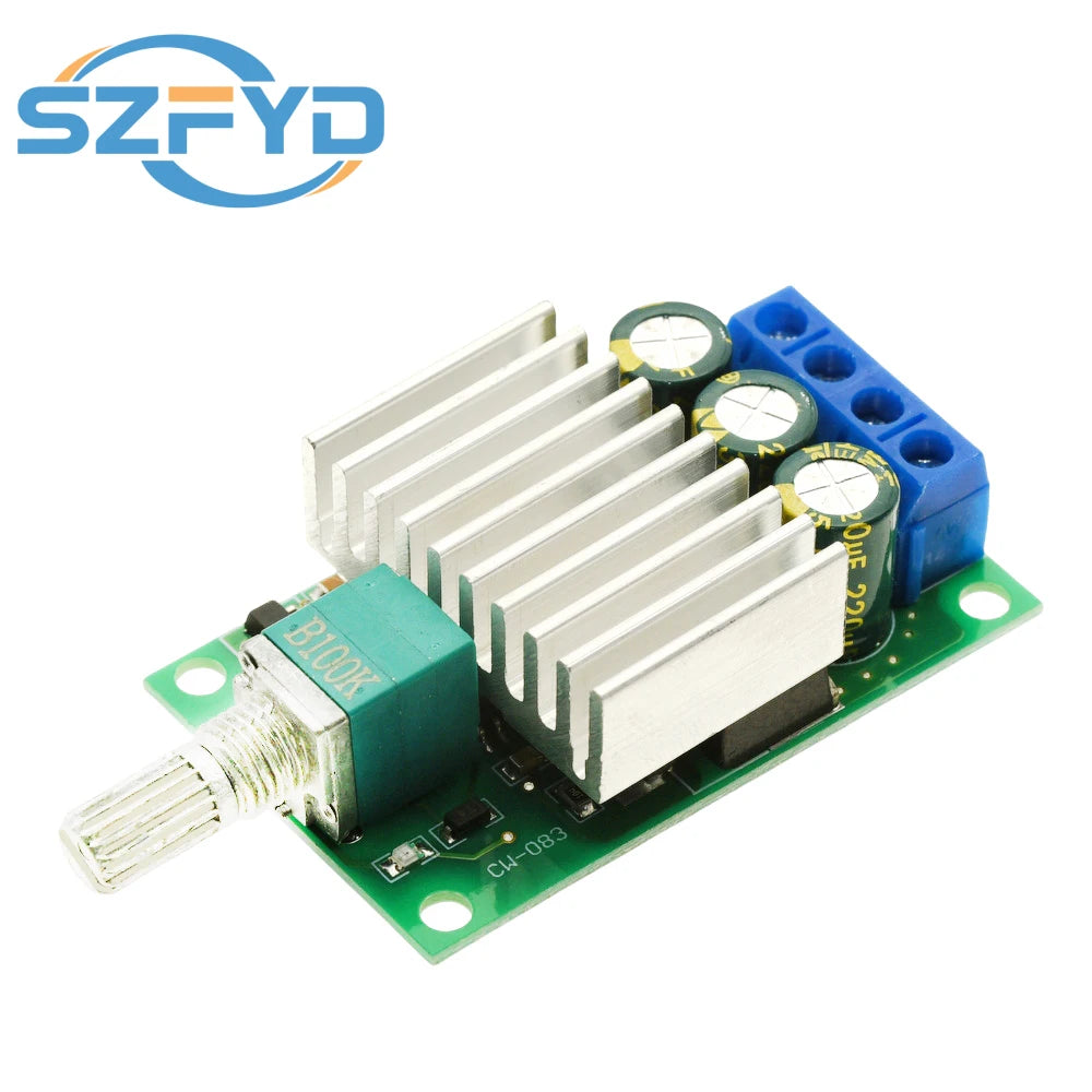 12V/24V 10A DC Motor Speed Controller – PWM Regulator with Current Control for Robotics, Electric Vehicles & Automation