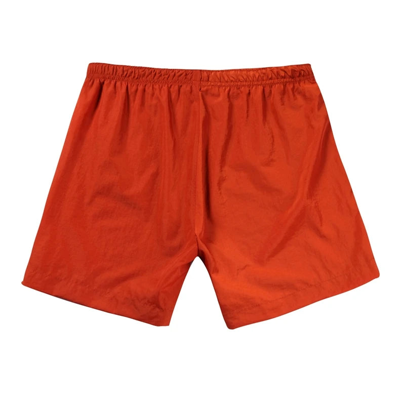Top quality luxury knee-length summer youth leisure sports nylon shorts loose men's beach 5-point pants