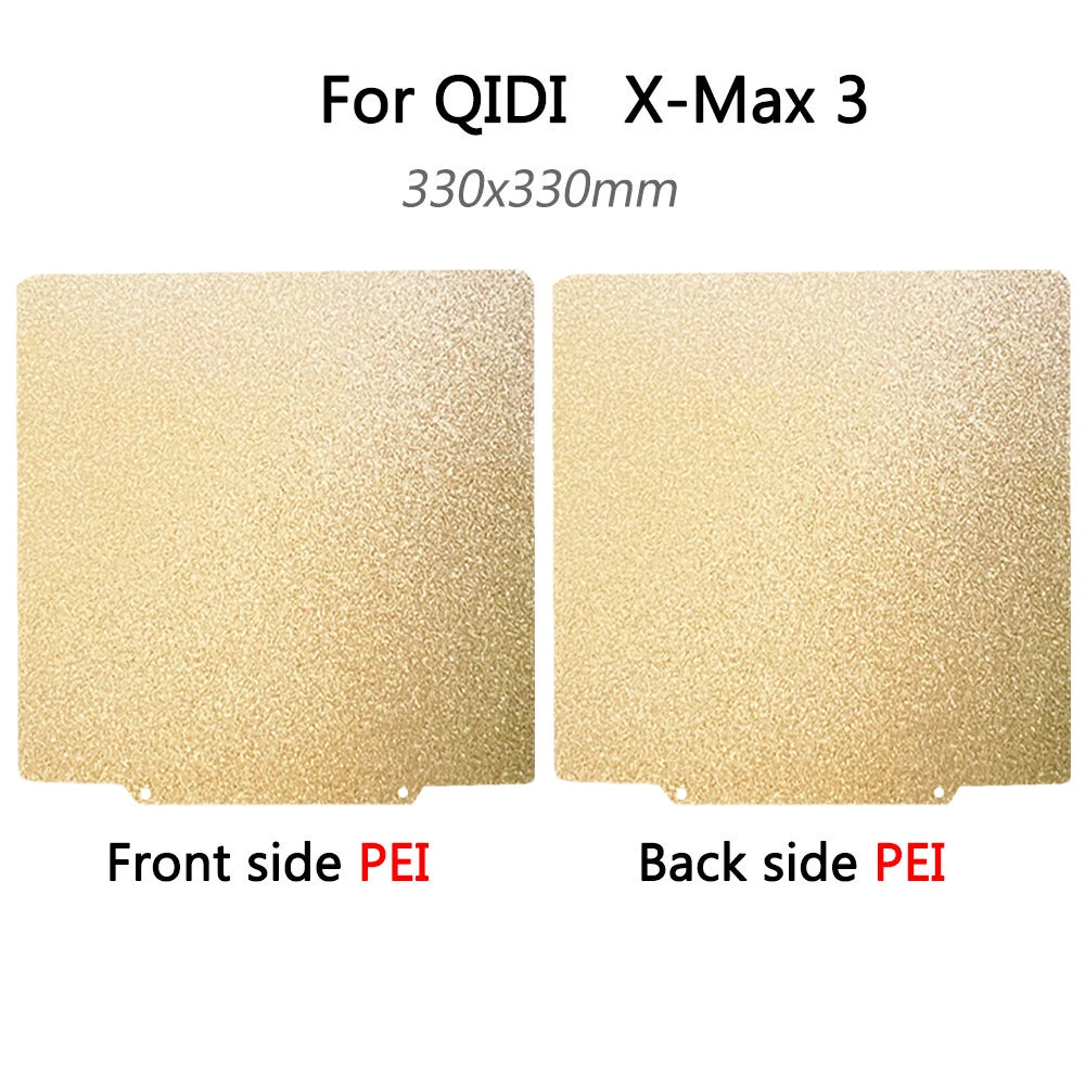 PEI Sheet PEO PET H1H PES for QIDI Plus 4, X Max 3, Q1 Pro Build Plate 330x330 310x310 250x250 Bed Accessories Silicone Socks