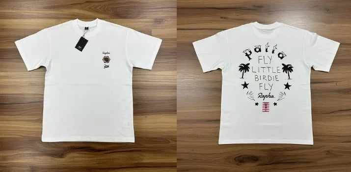 New Arrival Patta T-shirt American Street Style with Palm Tree Star Print Men's Short Sleeve Tops