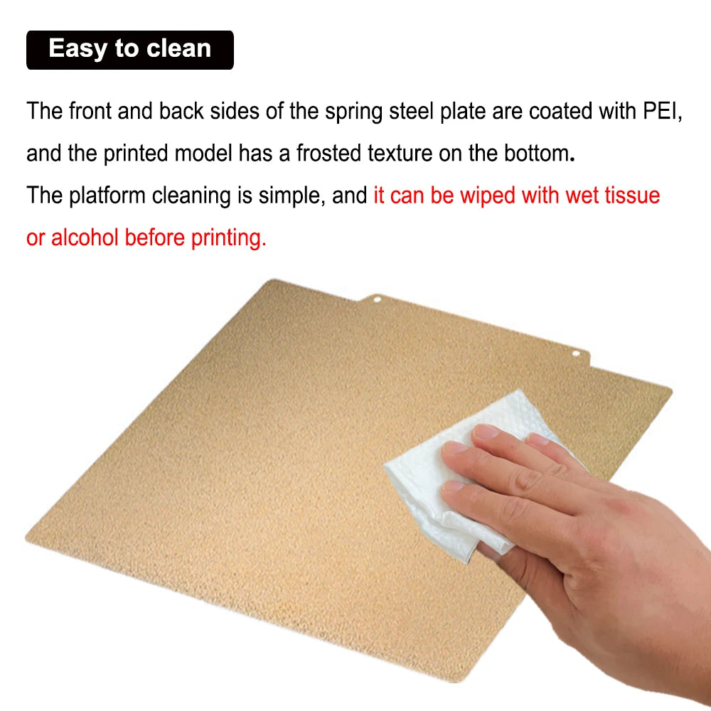 PEI Sheet PEO PET H1H PES for QIDI Plus 4, X Max 3, Q1 Pro Build Plate 330x330 310x310 250x250 Bed Accessories Silicone Socks