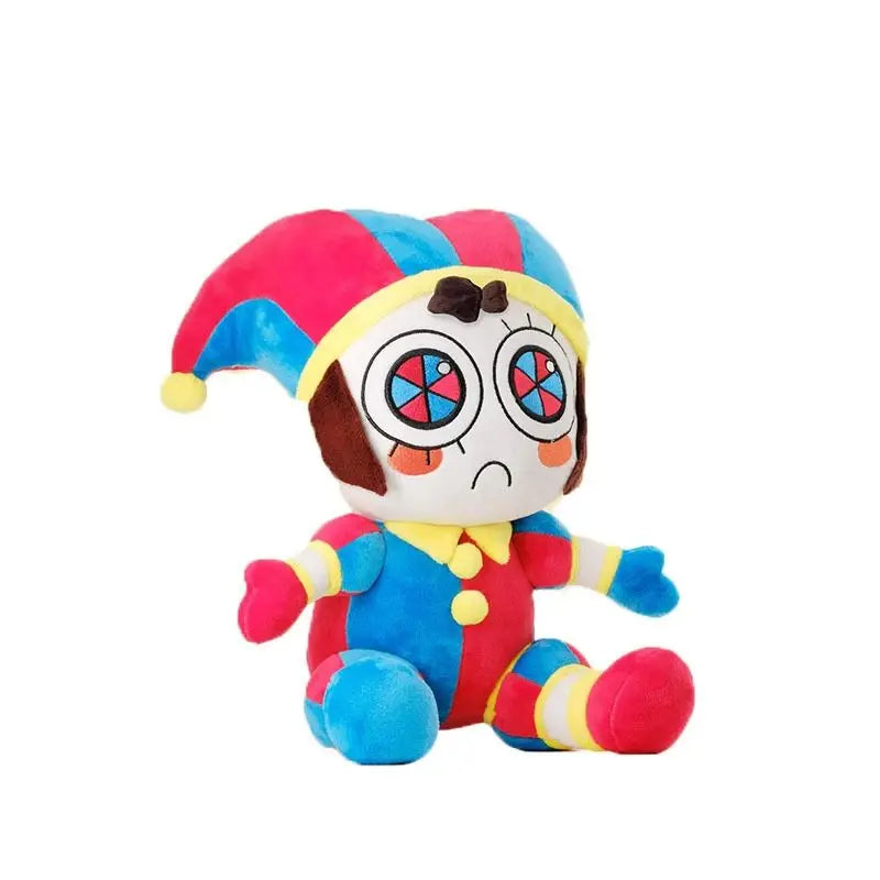 Hot The Amazing Digital Circus Pomni Jester Clown Plush Toy Soft Stuffed Cartoon Doll Home Decor Throw Pillow For Adult Gift