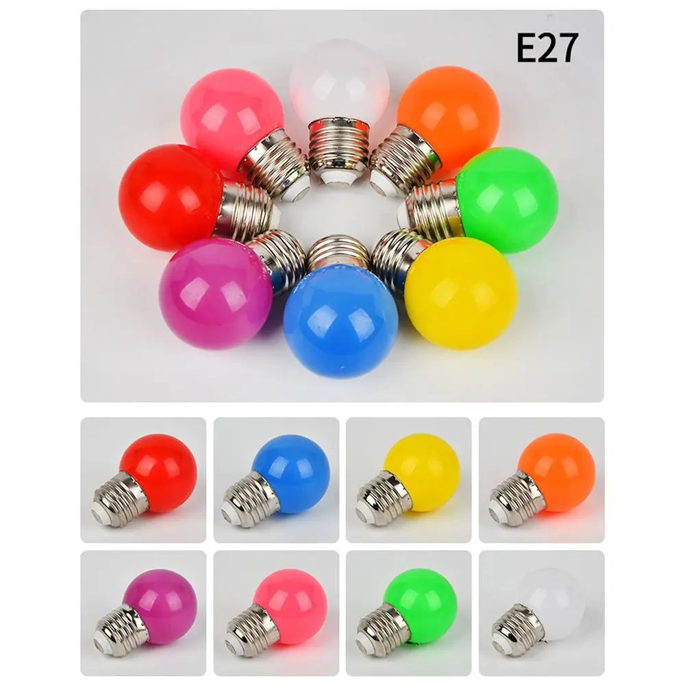 3W Led Bulb Lamp E27 B22 Colorful Led Light Lamparas Flashlight G45 Globe Bulbs Home Decor