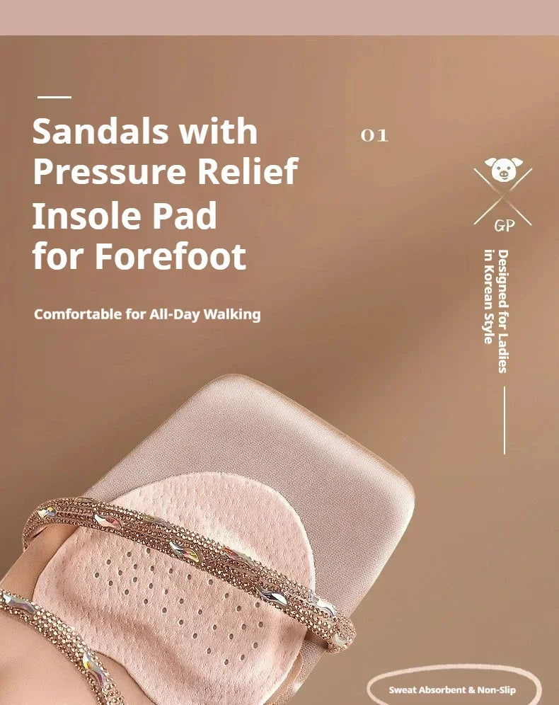 High Heels Anti-slip Stickers Summer Sandals Leather Forefoot Pads for Self-adhesive Invisible Non-slip Pad 1Pair/2Pair/3Pair