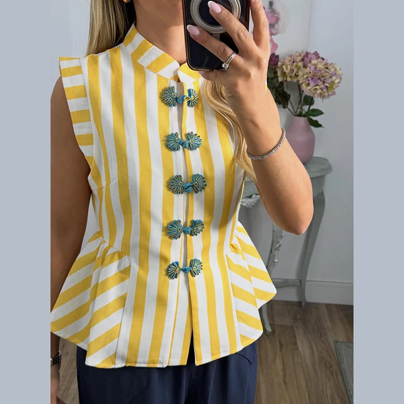 Lace Spliced Square Neck Spaghetti Strap Blouse Loose Fit Cropped 2026 Summer Women Chiffon Top Casual Delicate Lady Blouse
