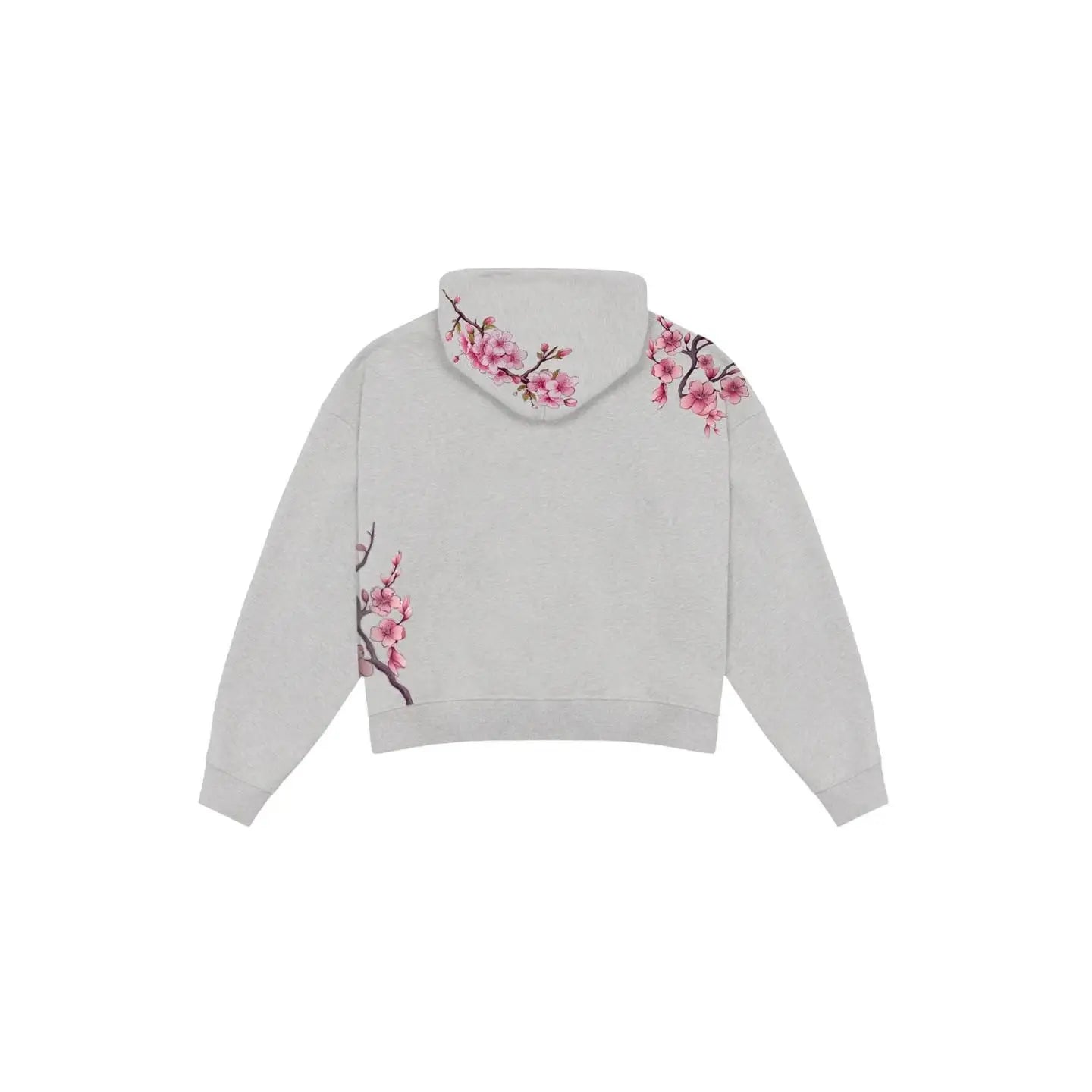 Y2K Vintage Oversized Cherry Blossom Embroidered Hooded Jacket Mens Womens Pink Zipper Coat Harajuku Hip Hop Graphic Streetwear