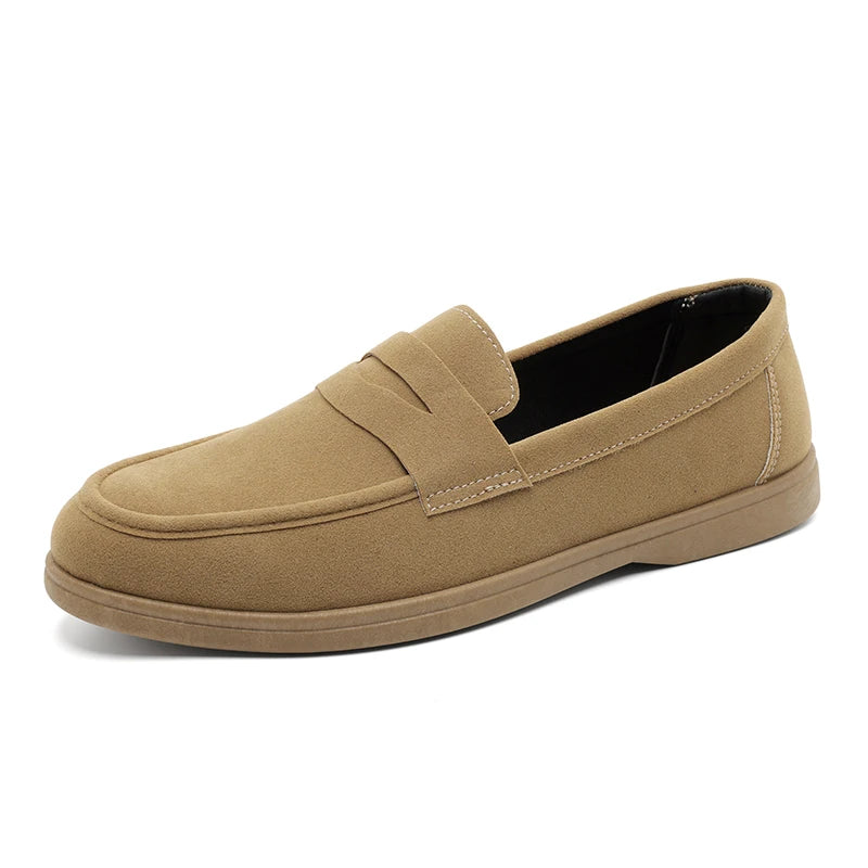 Hot Sale Men's Slip On Loafers Preppy Lightweight Breathable Comfort Outdoor Flats Non-Slip Soft Sole Casual Daily Walking Shoes