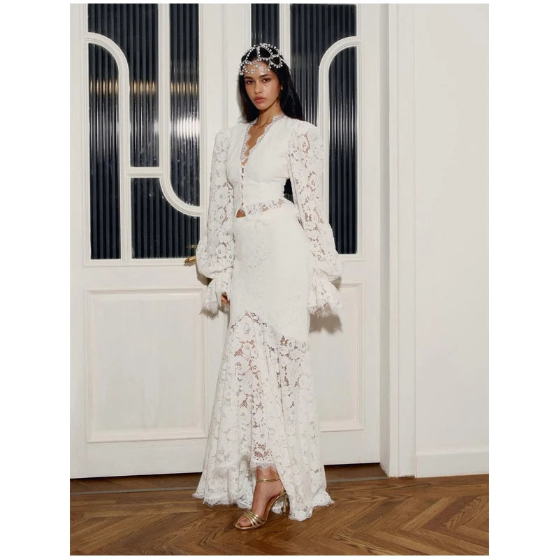 Women's White Lace Trim Corset Mini Dress Sexy Sweetheart Neck Spaghetti Strap Slit Hem 2026 Summer Leisure Nightclub Party Wear